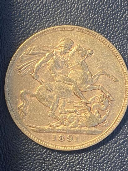 ENGLAND 1 sovereign VICTORIA 1891