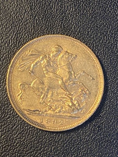 ENGLAND 1 sovereign VICTORIA 1892