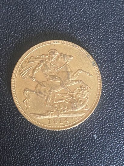 ENGLAND 1 gold coin George V 1914