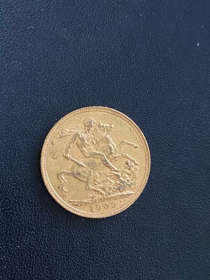 ENGLAND 1 gold coin Edward VII 1909