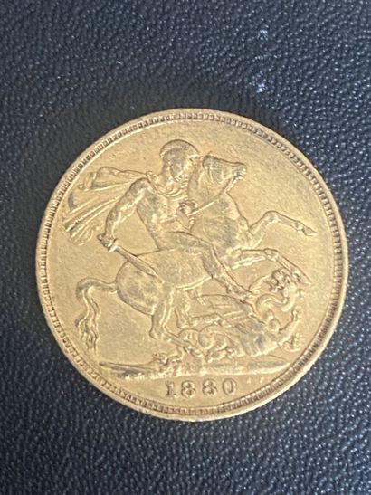 ENGLAND 1 sovereign VICTORIA 1880