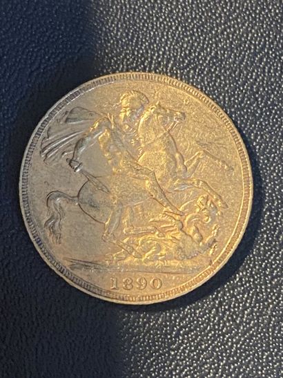ENGLAND 1 gold sovereign VICTORIA 1890