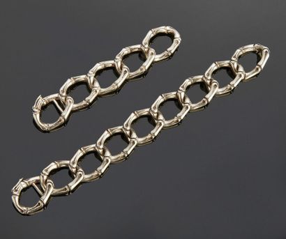 CHAUMET - Bracelet en argent modèle à mailles...