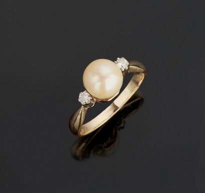 Ring in yellow gold 18 k (750 thousandths)...