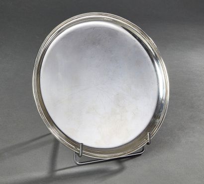 MAPPIN & WEBB - Round silver platter (925...