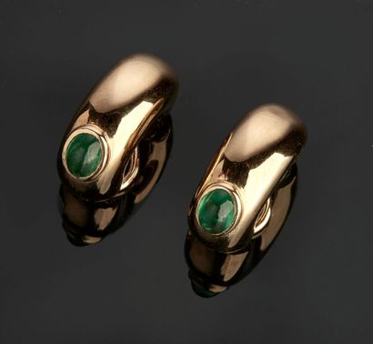 CHAUMET Paris - Pair of 18k yellow gold (750...