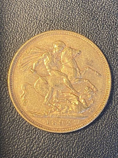 ENGLAND 1 sovereign VICTORIA 1892