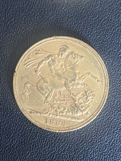 ENGLAND 1 sovereign VICTORIA 1884