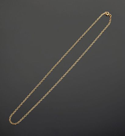 Chain in yellow gold 18 k (750 thousandths)...