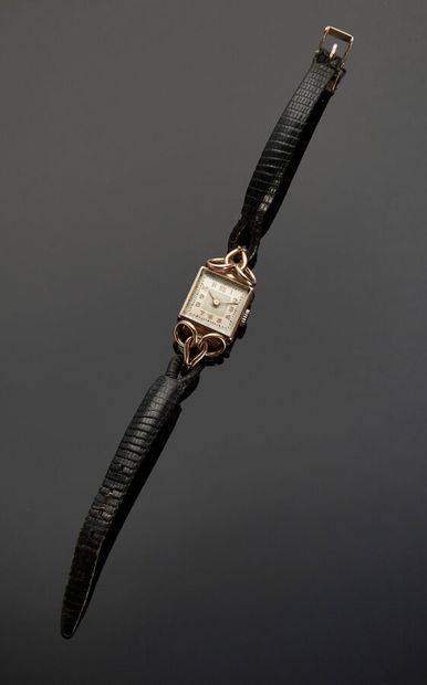 Ladies' watch in 18K yellow gold (750 thousandths),...