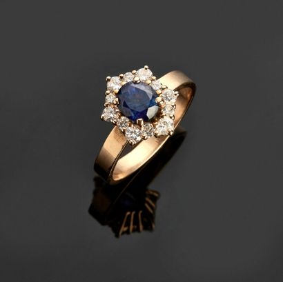 Ring in yellow gold 18 k (750 thousandths)...