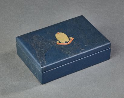 BUGATTI - Boîte à cigares ou cigarettes gaînée...