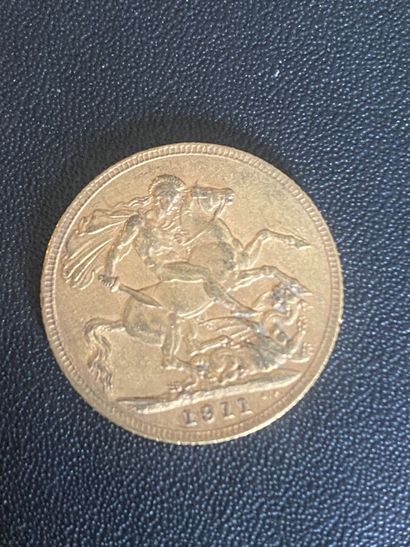 ENGLAND 1 gold coin George V 1911