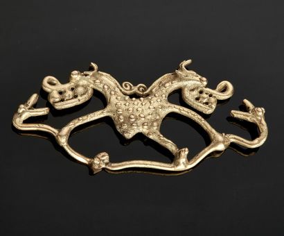 Pendant in yellow gold 14 k (585 thousandths)...
