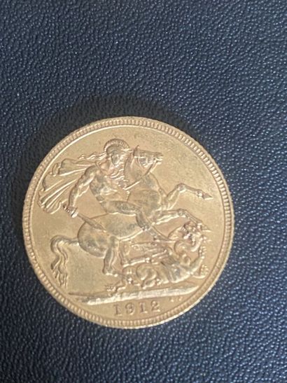 ENGLAND 1 gold coin George V 1912