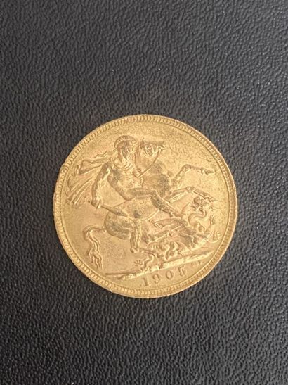 ENGLAND 1 gold coin Edward VII 1905