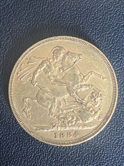 ENGLAND 1 sovereign VICTORIA 1884