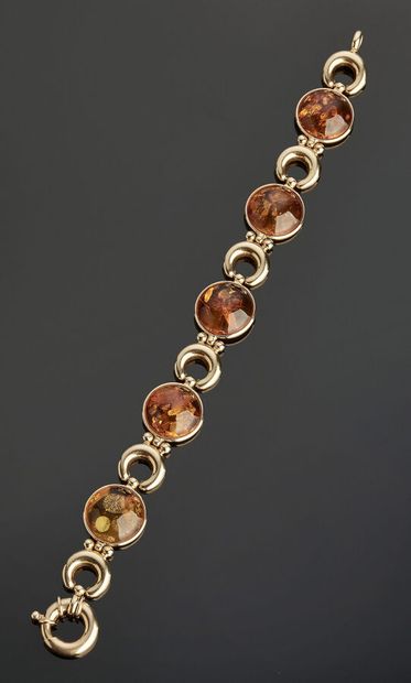 Articulated bracelet in yellow gold 18 k...