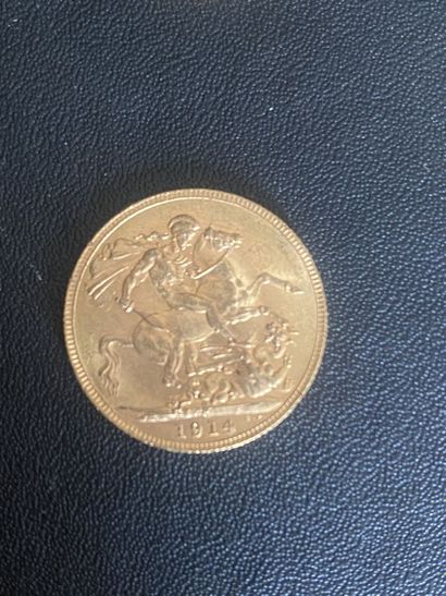 ENGLAND 1 gold coin George V 1914