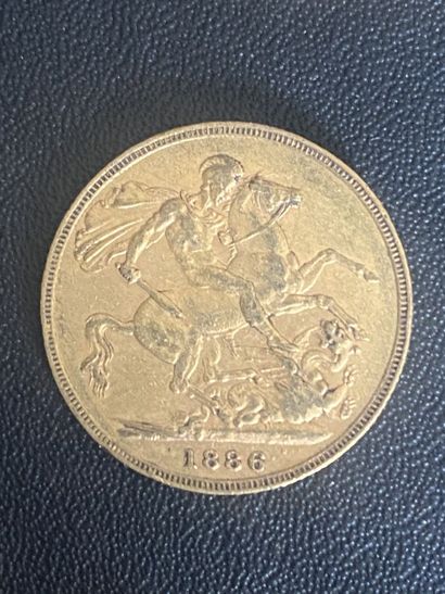 ENGLAND 1 sovereign VICTORIA 1886