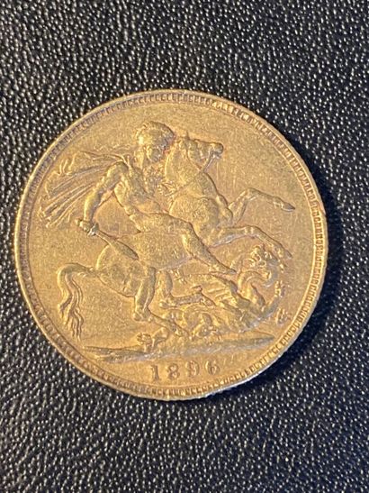 ENGLAND 1 gold sovereign VICTORIA 1896