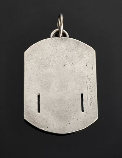 Jean DESPRES - Pendentif moderniste en argent...
