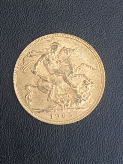 ENGLAND 1 gold coin Edward VII 1905