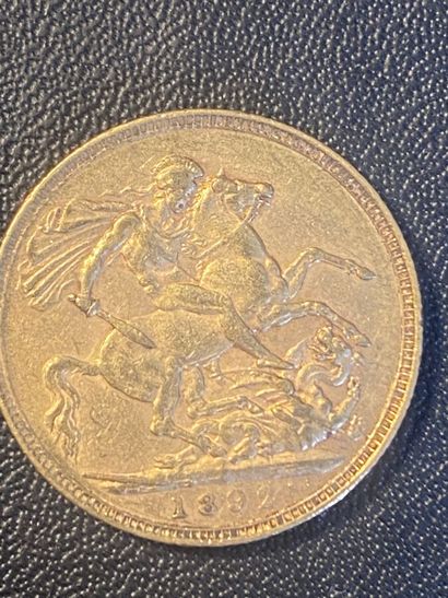 ENGLAND 1 sovereign VICTORIA 1892