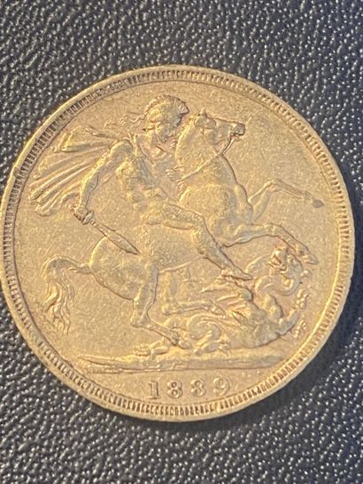 ENGLAND 1 sovereign VICTORIA 1889