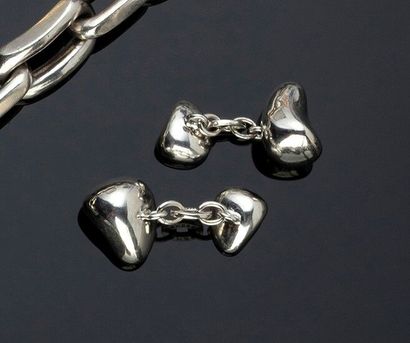 LINKS OF LONDON - Paire de boutons de manchettes...