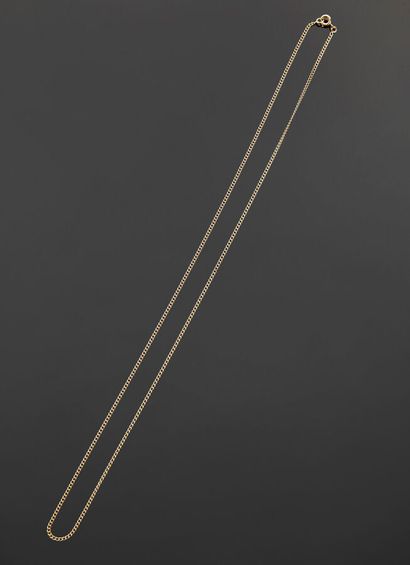 Chain in yellow gold 18 k (750 thousandth)...