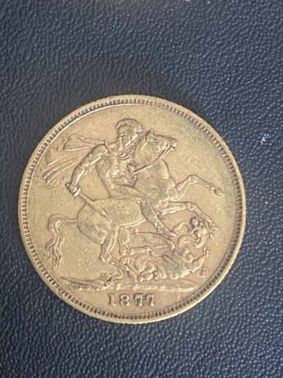 ENGLAND 1 sovereign VICTORIA 1877