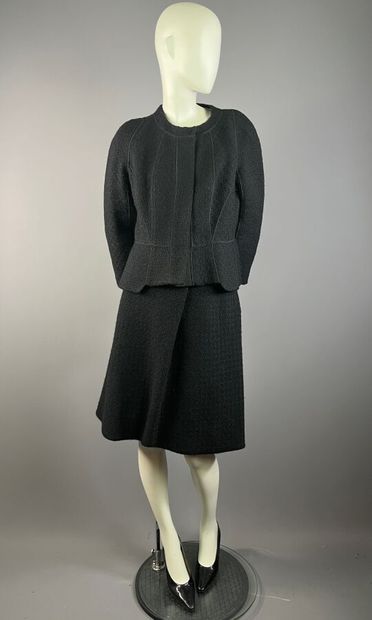 LOUIS VUITTON Paris - Ensemble jupe en laine...