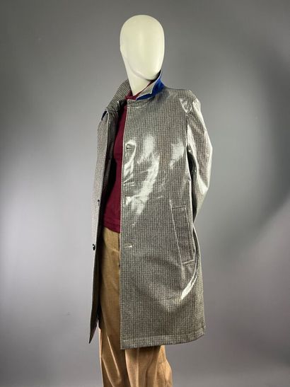 CALVIN KLEIN - Manteau en laine cirée pied...