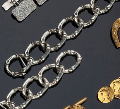 CHAUMET - Bracelet en argent modèle à mailles...