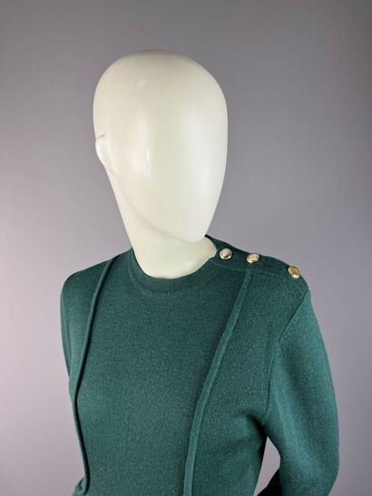 NINA RICCI Paris - Robe fourreau en laine...