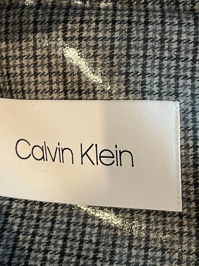 CALVIN KLEIN - Manteau en laine cirée pied...