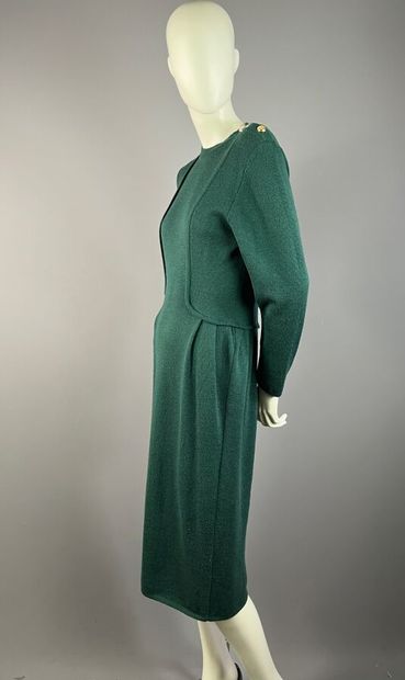 NINA RICCI Paris - Robe fourreau en laine...