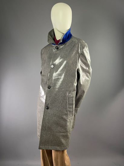 CALVIN KLEIN - Manteau en laine cirée pied...