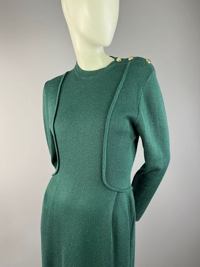NINA RICCI Paris - Robe fourreau en laine...