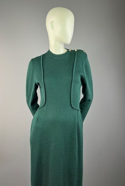 NINA RICCI Paris - Robe fourreau en laine...