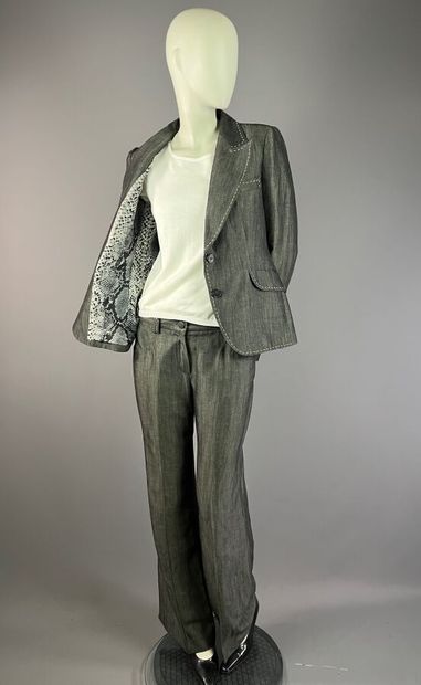GEORGES RECH - Tailleur pantalon en laine...