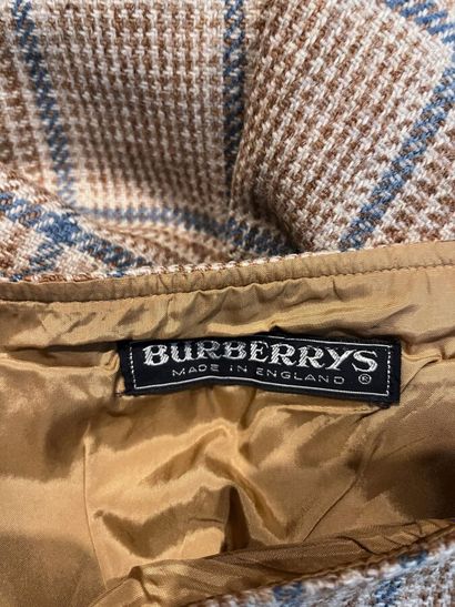 BURBERRYS' - Jupe en laine écossais beige...