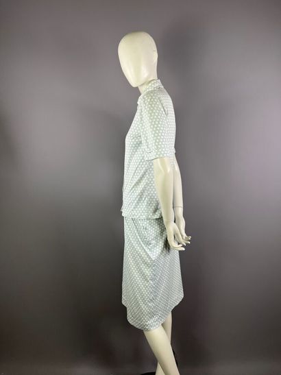 HERMÈS Paris - Ensemble jupe d'été en coton...