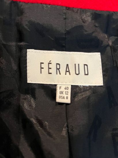 LOUIS FERAUD - Veste rouge en laine et cachemire...