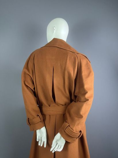 INFINITIF - Manteau long en laine camel -Taille...