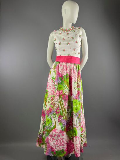 CLAUDE RIHA Cannes - Robe longue en coton...