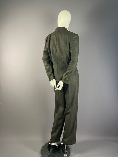 INFINITIF - Tailleur pantalon en laine vert...