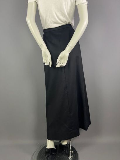 HERMÈS Paris - Jupe longue en laine vierge...