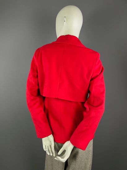 LOUIS FERAUD - Veste rouge en laine et cachemire...